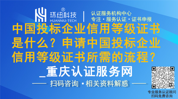 中国投标企业信用等级证书